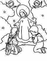 Coloring Catholic Pages Assumption Kids Children Mary Sheets sketch template