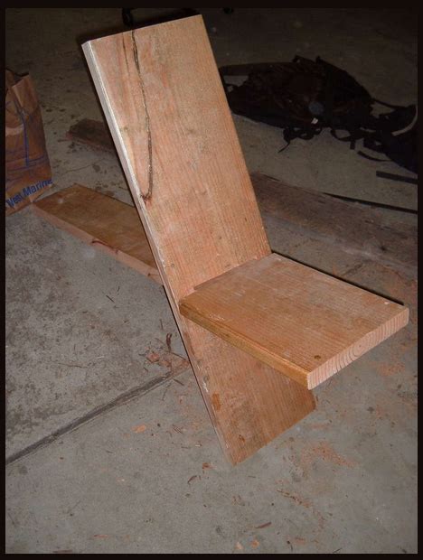 simple diy viking plank chair designs ideas  dornob