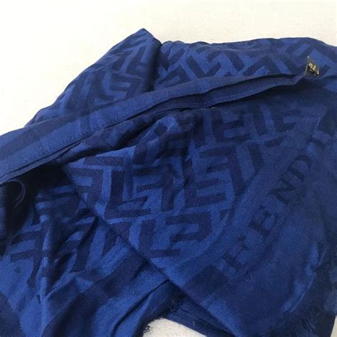 pashmina lenco echarpe scarf fendi azul em rio  sul clasf moda  beleza