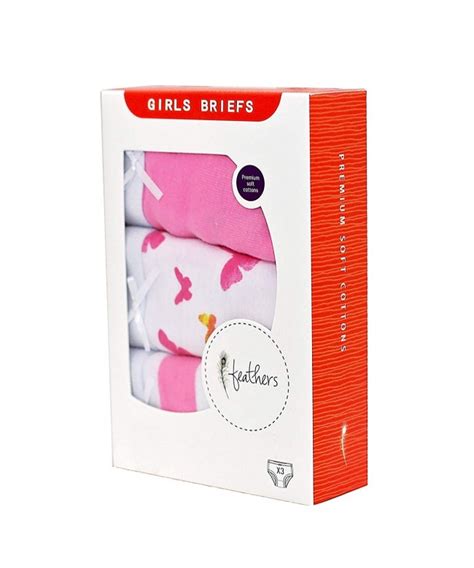Girls Butterfly Print Tagless Briefs Underwear Super Soft Panties 3