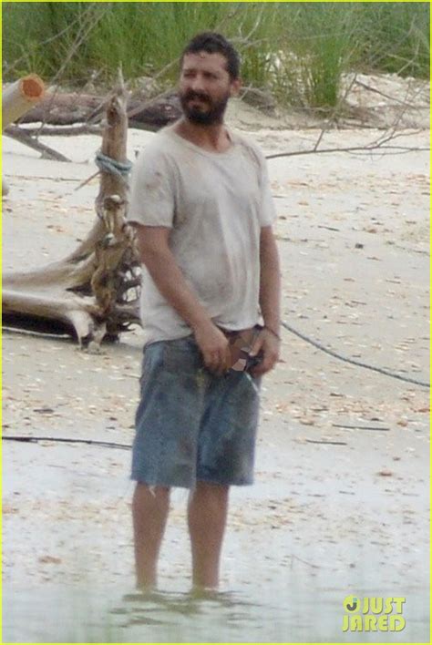 shia labeouf exposes himself on set while peeing in ocean photo