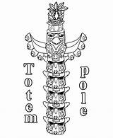 Totem Pole Coloringgames sketch template