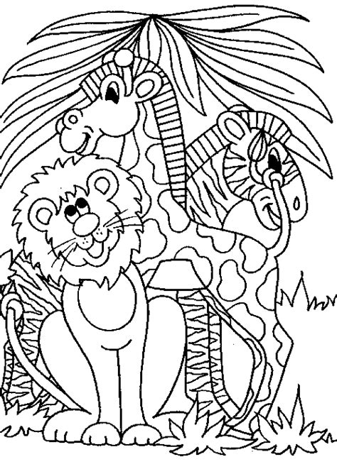 cute wild animal coloring pages jungle coloring pages animal