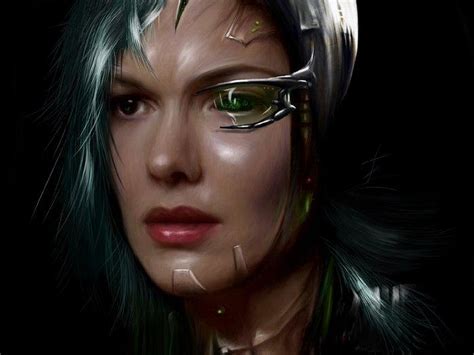 Sci Fi Futuristic Woman Woman Girl Girls Art Artwork