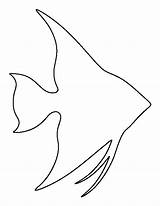 Angelfish Fish Pattern Outline Template Printable Patterns Stencils Patternuniverse Templates Sea Stencil Angel Use Pdf Applique Crafts Animal Coloring Simple sketch template