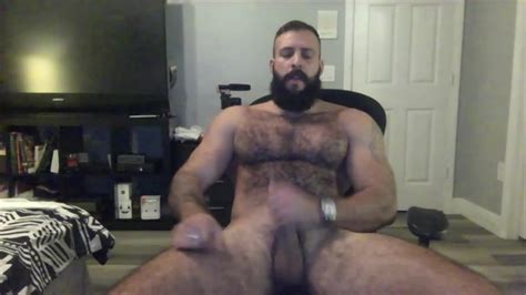 Hairy Muscle Bear On Cam