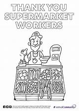 Workers Thankyou sketch template