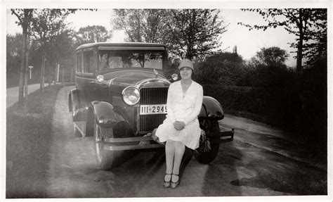 Vintage German Ladies With Their Classic Cars 1920s Monovisions