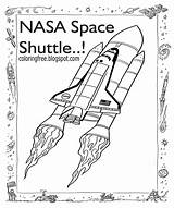 Spangled Shuttle sketch template