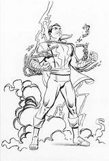 Shazam Coloring Pages Super Printable sketch template