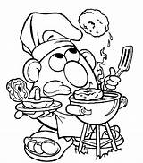 Potato Coloring Pages Stick Mr Figure Head Toy Story Mister Animation Movies People Cooking Patate Monsieur Barbecue Un Printable Getcolorings sketch template