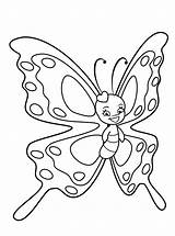 Ausmalbild Malvorlage Schmetterlings sketch template