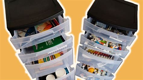 organize art supplies