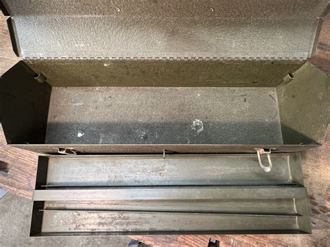 Vintage S K Tools Sherman Klove Tombstone Toolbox With Tray Ebay