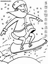 Snowboarding Coloring Pages Colorings sketch template