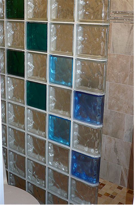 Colored Glass Block Wall Provides A Stylish And Durable Alternative For