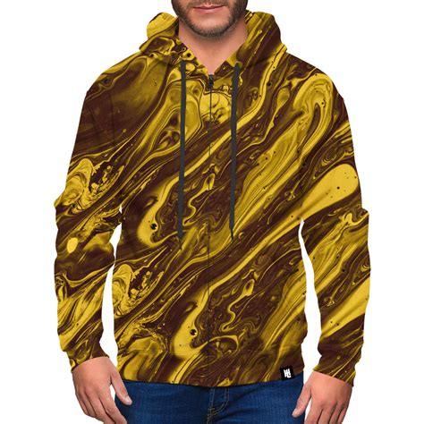oil gold zip  hoodie hoodie lab
