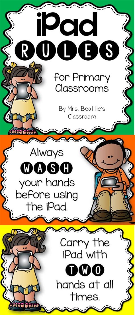 ipad   classroom grab   ipad rules posters   beatties classroom