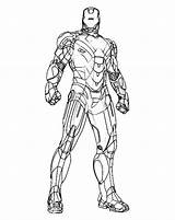 Coloring Iron Man Pages Superheroes Palm Lighting Popular Coloringhome Standing sketch template