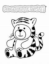 Coloring Pages Lps Tiger Baby Rockabye Batman Choose Board Halloween Popular sketch template