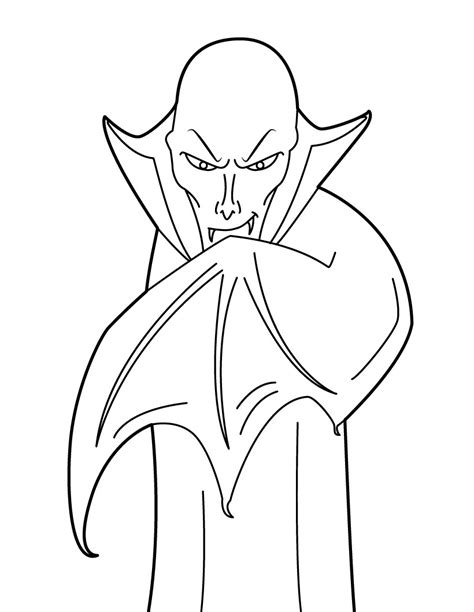 printable vampire coloring pages  kids