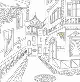 Coloring Pages Book Italy Kids Adult Colouring House Visit Adults Architecture 도서 sketch template