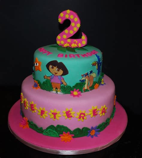 dora  explorer birthday cake cakecentralcom