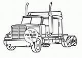 Truck Coloring Pages Semi Peterbilt Realistic Sketch Kids Drawing Transportation Template Sheets Printable Choose Board sketch template