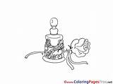 Perfume Coloring Pages Rose Sheet Title sketch template