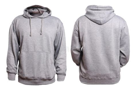 gray hoodie mock  stock image image   casual