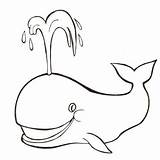 Whale Baleine Water Coloring Coloriage Spouts Imprimer Dessin Pages Bleue Color Colorier Fountain sketch template