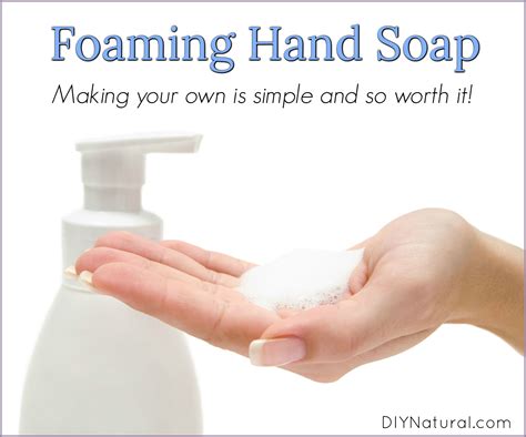 diy foaming hand soap   homemade foam soap recipe