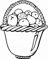 Basket Apples Coloring Color Pages sketch template