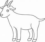 Goat Clip Clipart Cute Drawing Billy Baby Colorable Lineart Goats Outline Coloring Cartoon Line Pages Transparent Clipartix Library Sweetclipart Clipground sketch template