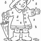 Coloring Number Color Pages Boy Kids Little Rainfall Umbrella Numbers Drawing Hellokids Cloudy Designlooter Getdrawings Characters Monchhichi Rainy Fun sketch template