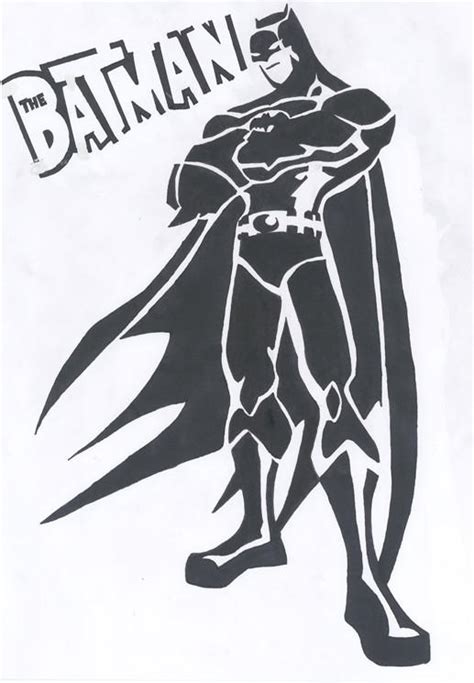 batman stencil  blackmetallicmuffin  deviantart
