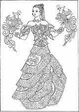Coloring Pages Fashion Dover Publications Color Book Welcome People Doverpublications Grown Adult Therapy Group Creative Drawings Mandala Samples sketch template