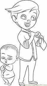 Boss Coloring Baby Tim Pages Cartoon Coloringpages101 Printable sketch template