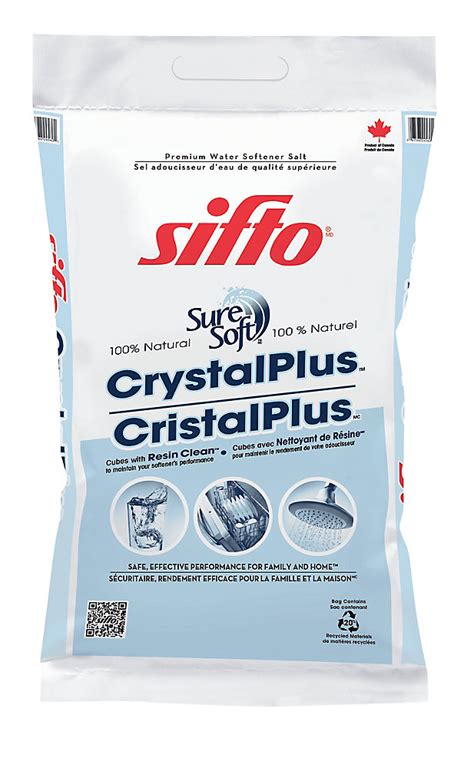 sifto crystal  kg water softener salt  home depot canada