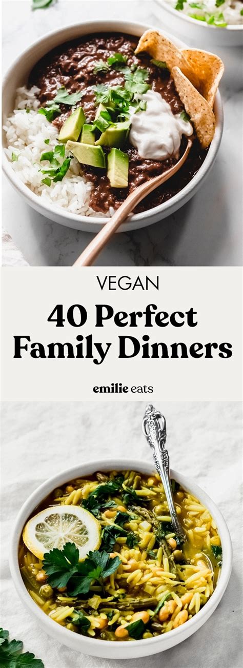 favorite vegan family dinners  recipes emilie eats