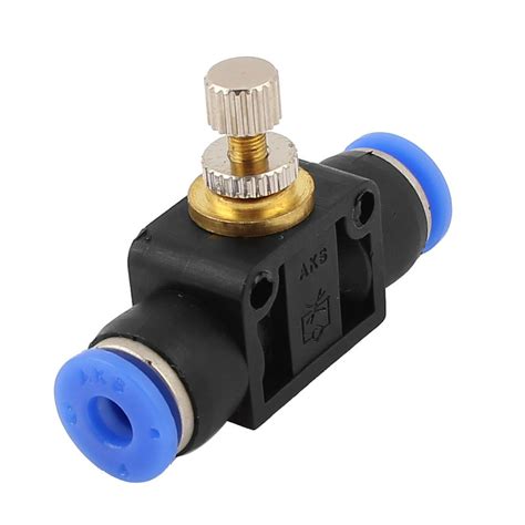 tube od mm push  fitting air flow pneumatic speed control valve