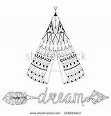 Coloring Teepee Pages North Drawing Feathers Feather Arrow Indian Getdrawings Getcolorings Sheets Colorings sketch template