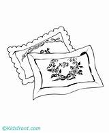 Pillow Coloring Pillows 440px 25kb Getdrawings Drawing sketch template