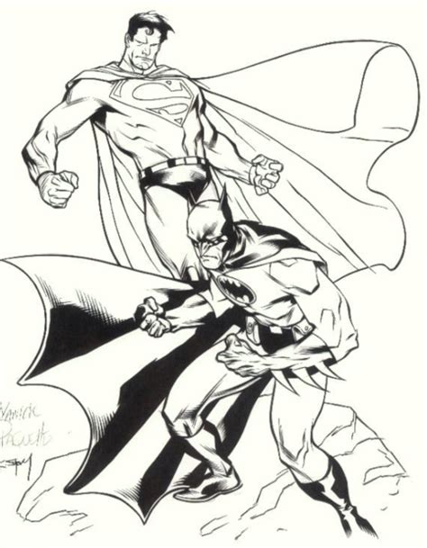 printable batman  superman coloring pages  kids