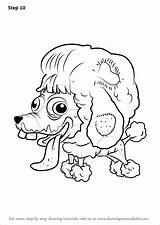 Poodle Ugglys Poo Drawingtutorials101 sketch template