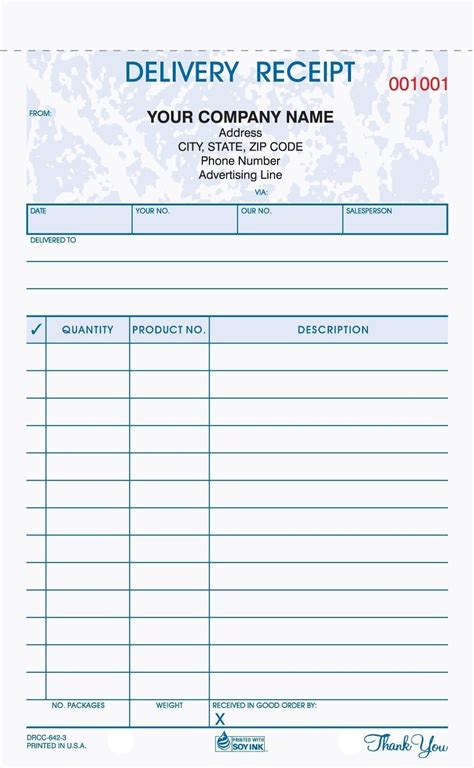 delivery receipt template delivery receipt template delivery receipts