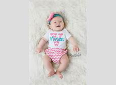 Baby Girl Clothes Newborn Girl Take Home Outfit Chevron Baby Girl