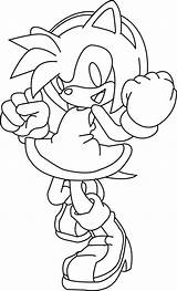 Amy Rose Coloring Sonic Lineart Deviantart Book Drawings Library Clipart Comments sketch template