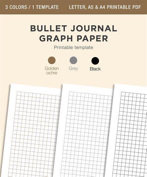 bullet journal graph paper printable graph paper numbered etsy australia