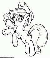 Pony Applejack Kleurplaat Saltando Fluttershy sketch template